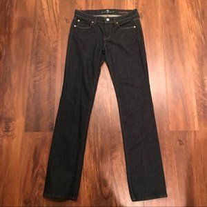 7 For All Mankind Straight Leg Dark Wash Jeans